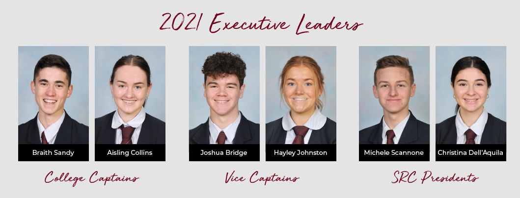 Marian Catholic College 2021 Executive Leaders